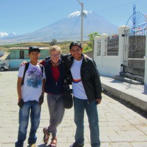 Marion with two boys of Chiguata
